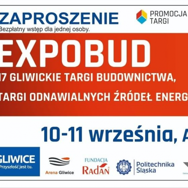 Zapraszamy na Targi EXPOBUD w Gliwicach
