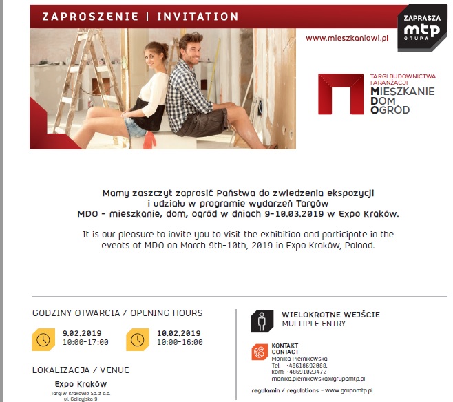 TARGI BUDOWNICTWA I ARANŻACJI MIESZKANIE DOM OGRÓD