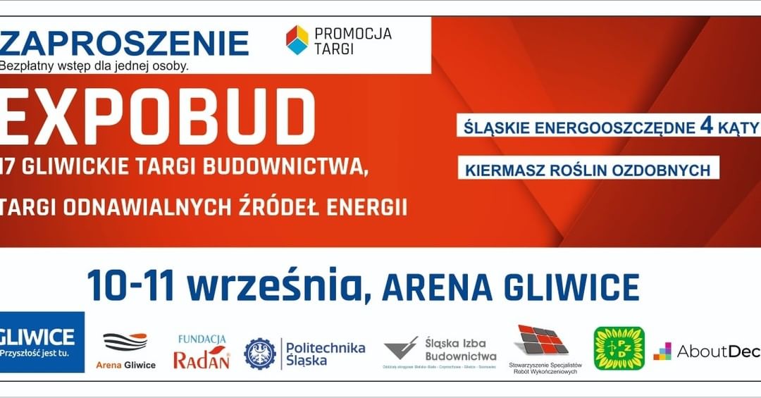 Zapraszamy na Targi EXPOBUD w Gliwicach